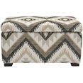thumbnail image 3 of SAFAVIEH Madison Small Rustic Solid Upholstered Storage Bench, Tribal Design, 3 of 6