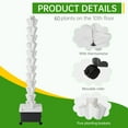 thumbnail image 4 of 60 Slots Hydroponics Growing System Kit, 12-Layer Hydroponic Grow Tower, Vertical Lettuce Grow Tower Indoor Planter Vertical Plants Germination Kit for Detached House dutiful, 4 of 9