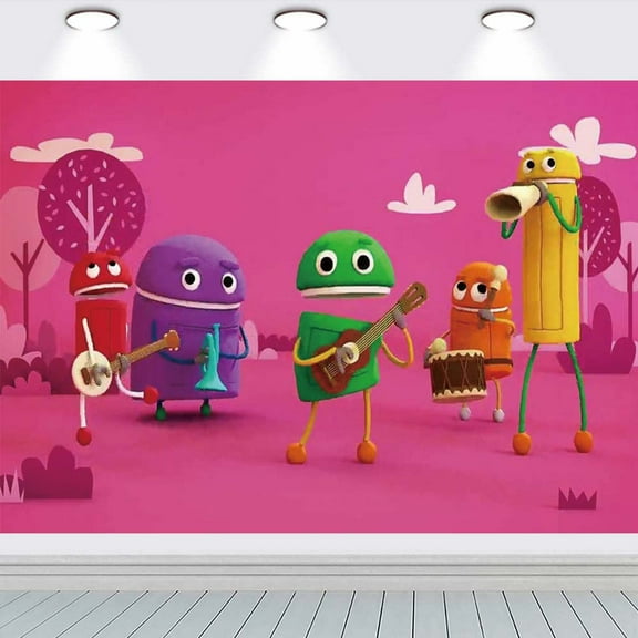 Ask The Storybots school Backdrop Background Banner Birthday Party Supplies Taspestry Wall Decor Poster Lover