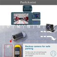 thumbnail image 6 of Three Lens Dash Cam 2 Inch Display HD 1080P Car Recorder,3-Channel Infrared Dashcams with Night Vision, 32GB SD Card, WDR Night Vision, 2-inch IPS Screen, Accident Lock, Loop Recording, Reverse, 6 of 9