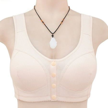 

Mishuowoti Women s Adjustable Sports Front Closure Extra-Elastic Breathable Lace Trim Bra