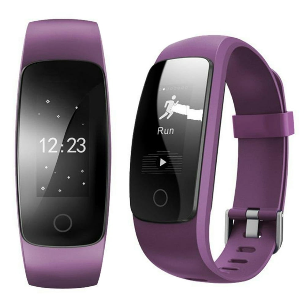 ID107 Plus HR Heart Rate Monitor Smart Bracelet Wristband Purple