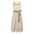 thumbnail image 2 of NMMUED 2 PCS German Dress for Women Sleeveless Dress for Women German Dirndl Dress for Women Festival Dress Dirndl Dresses Women Oktoberfest Dress Midi Dress Beige M, 2 of 9
