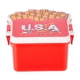 thumbnail image 1 of Contenedor Disney Mickey para Lunch con Cuchara y Tenedor con Temática de Estados Unidos, 1 of 4