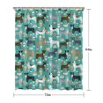 thumbnail image 5 of Cute Pitbull Terriers Dog and Coffee Shower Curtain 72"x84" ,Bathroom Decorative Shower Curtains Set with 12 Hooks,Modern Waterproof Washable Shower Curtain, 5 of 6