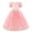 Peach Pink, variant on IBTOM CASTLE Girls Cinderella Princess Fancy Dress up Fairy Tale Halloween Carnival Cosplay Flower Ruffle Tulle Tutu Birthday Party Dress for Photo Shoot 4-5 Years Cinderella Blue