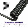 thumbnail image 3 of FVH HDMI 2.1 Male to HDMI Male 8K 60hz Stretch Coiled Cable Down Angled 90 Degree for HDTV Computer Laptop Monitor, 3 of 5