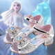 thumbnail image 2 of Sandalias de Disney para niñas, zapatos de princesa Elsa Frozen 2, zapatos de cristal para niñas pequeñas, zapatos de tacón alto para niños, zapatos de espectáculo de pasarela, plantilla 29 de 19,1 cm Gao Jinjia LED, 2 of 2