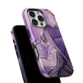 thumbnail image 6 of DesignSkinz Scratch-Resistant Hard Slim Case Compatible with iPhone 14 (Compatible with MagSafe) - Violet and Lavender Watercolor, 6 of 9