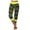 B129 Yellow womens leggings clearance under $5, variant on Leggings for Women under $5! Cagogo Women's Capri Yoga Pants Plus Size Camo Drawstring Casual Summer Soft Elastic Waist Capris Sweatpants Cycling Workout Loose Comfy Crop Yoga Pants