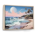 thumbnail image 3 of Designart "Tropical Escape at Green Beach II" Extra Large Coastal Framed Wall Art - Coastal Green Coastal Tropical Bedroom Framed Canvas Wall Art, 3 of 7