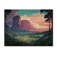 thumbnail image 3 of Designart "Tropical Wilderness Exotic Escape" Forest Print on Natural Pine Wood, 3 of 5