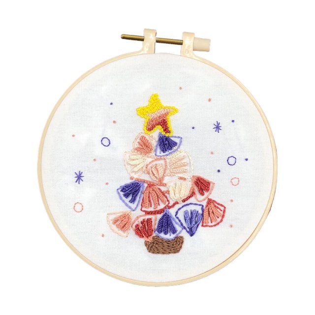 Dsscvnef Scène Kits Kit de Broderie de Noël Kit de Broderie Débutant pour Adultes Kit de Broderie DIY pour Maison Chambre