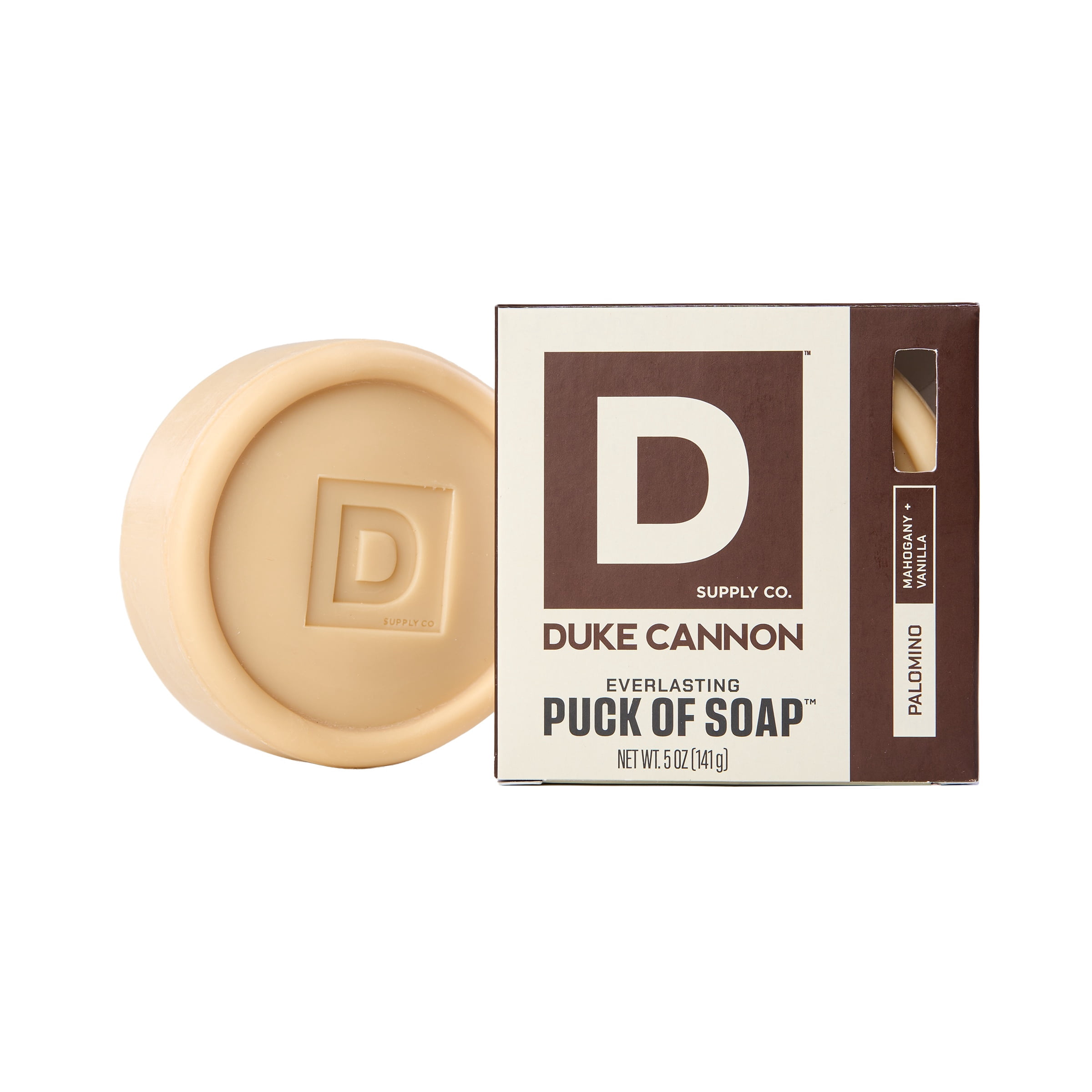 (6 pack) Duke Cannon Everlasting Puck of Soap for Men, Palomino, 5 oz Soap Puck
