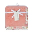 thumbnail image 5 of Modern Moments by Gerber Gender Neutral Plush Blanket with Satin Trim, Floral Foxes, 5 of 6
