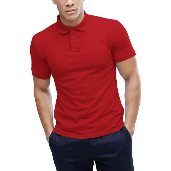Men's Performance Dry Comfort Polo Shirts Moisture Wicking Athletic