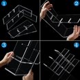 thumbnail image 4 of 8-Bottle Clear Acrylic Wine Rack Butterfly Elegant Acrylic Wine Rack for Home Kitchen Restaurant, Storing 8 Bottles Wines, 4 of 7