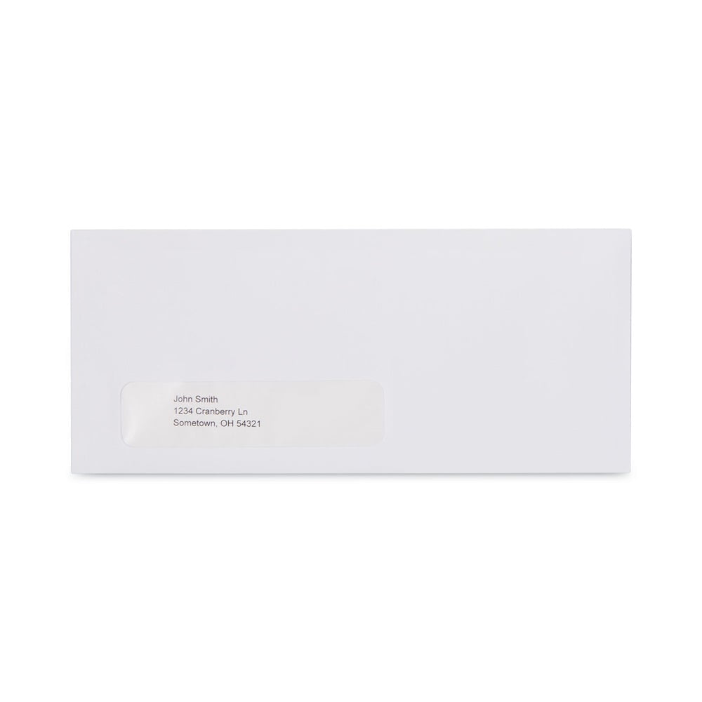 Universal Window Business Envelope, #10, 4 1/8 x 9 1/2, 250/Box