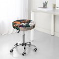 thumbnail image 7 of Lsque Pug Dog Pattern Round Bar chair cushion covers Velvet Fabric Premium Comfort Protects from Scratches and Stains for 14-17 Inch Chair-14 inch, 7 of 7