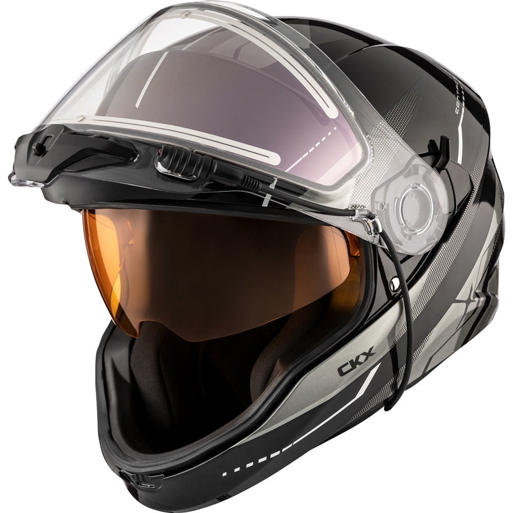 CKX Contact Full Face Snowmobile Helmet Artik Gloss Grey 515363