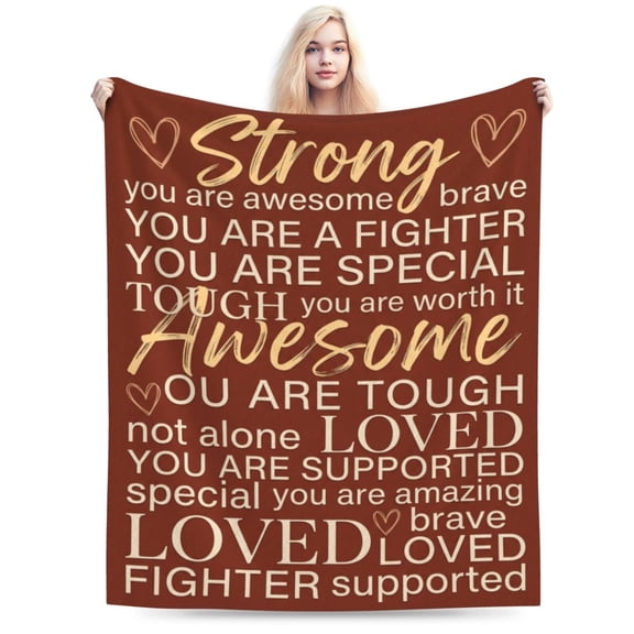 Get Well Gifts Blanket for Women, Encouragement Throw Blanket, Feel Better After Surgery Gifts for Women and Men, Inspirational Gifts for Friends Mom Sister Patients Coworker 50x40