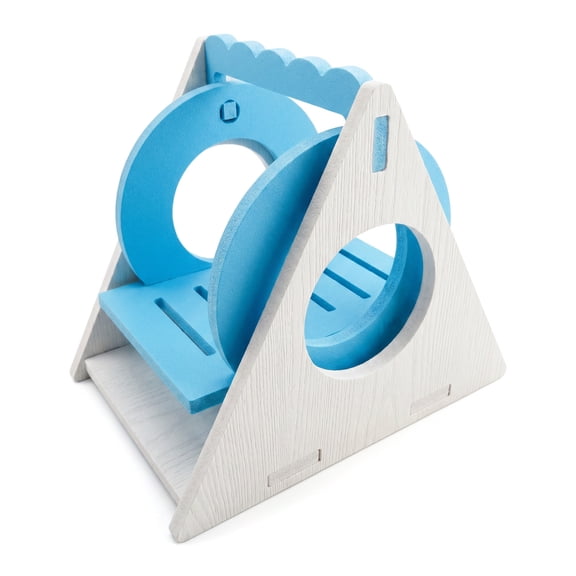 Hamster Toys Swing Wooden Hanging Triangle Swing Pet Multicolor Hammock Mouse Rat Hamster Playing Rocking Chair Toy for Small Pet