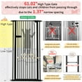 thumbnail image 4 of Lumizone Extra Tall Cat Gate 61.02" High Pressure Mounted Black 42.52"-46.64" Extra Wide 2025 New (10 Sizes) 1.37" Gap No Drilling Auto-Close One-Handed Operation Tall Pet Gate for Dogs, 4 of 10