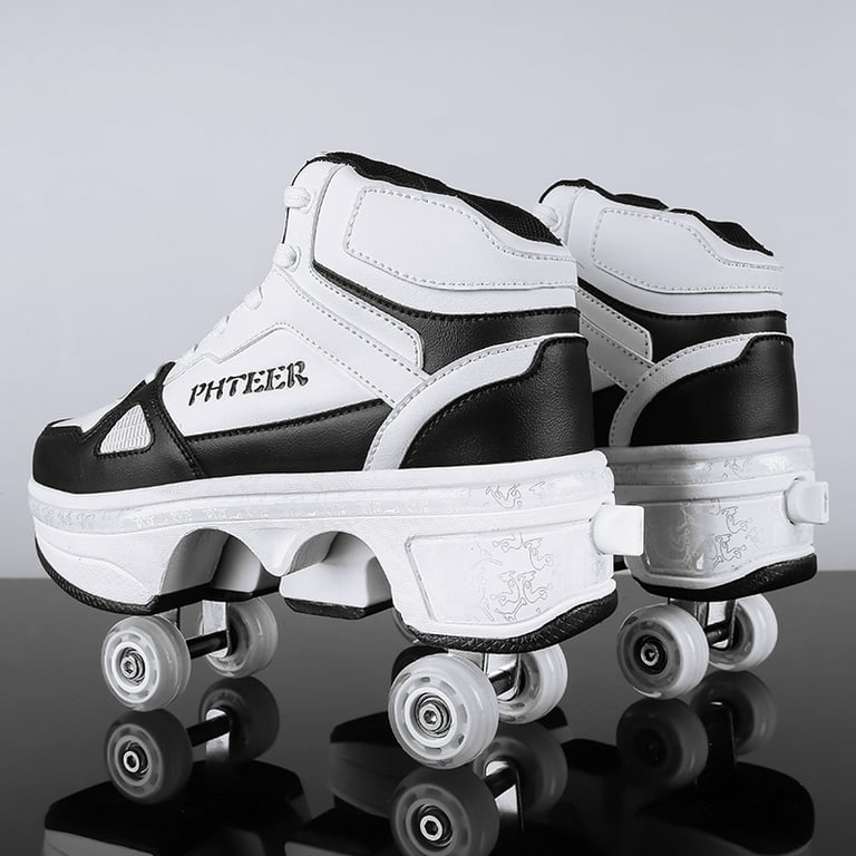 Unisex Roller Skate Shoes Sneakers Roller Shoes 2-in-1