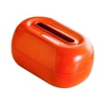 thumbnail image 4 of Elegante porta papel de seda, caja de pañuelos de gran apertura, organizador de escritorio para Rojo, 4 of 9