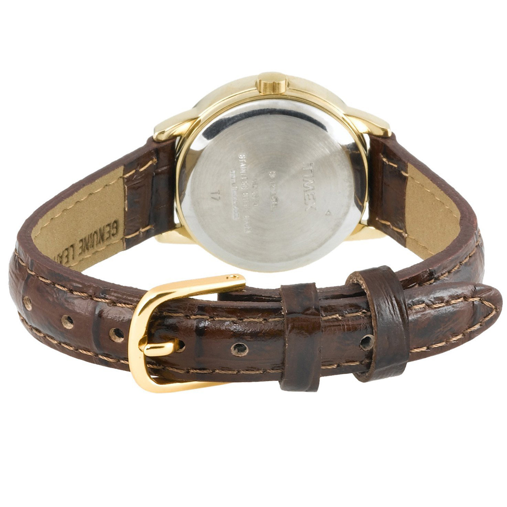 Timex Women's Easy Reader Date Brown/Gold 25mm Casual Watch, Leather Strap - image 3 of 5