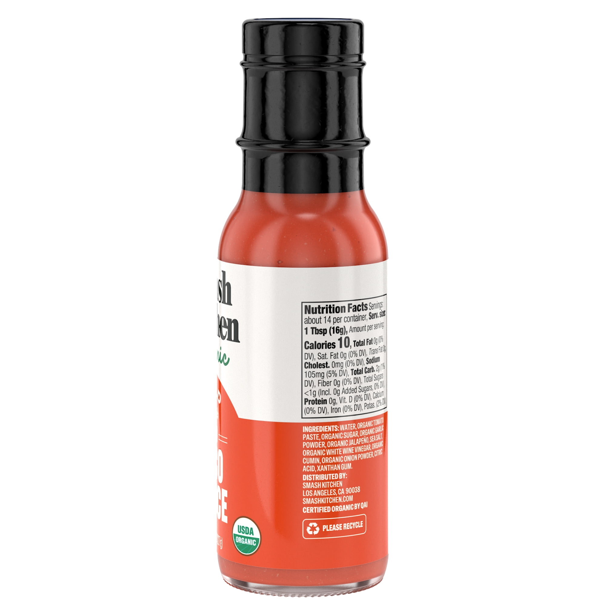 (4 pack) Smash Kitchen Organic Mild Red Taco Sauce, 8 oz