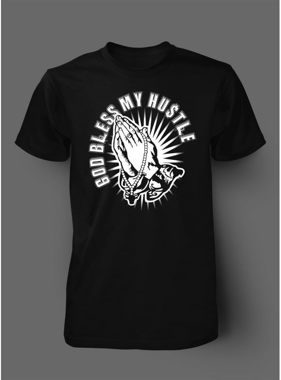 God Bless My Hustle Pro Club Shaka RTP Hip Hop Graphic Tee Shirt