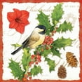 thumbnail image 2 of Paton, Julie 20x20 Gold Ornate Wood Framed with Double Matting Museum Art Print Titled - Holiday Birds I, 2 of 4