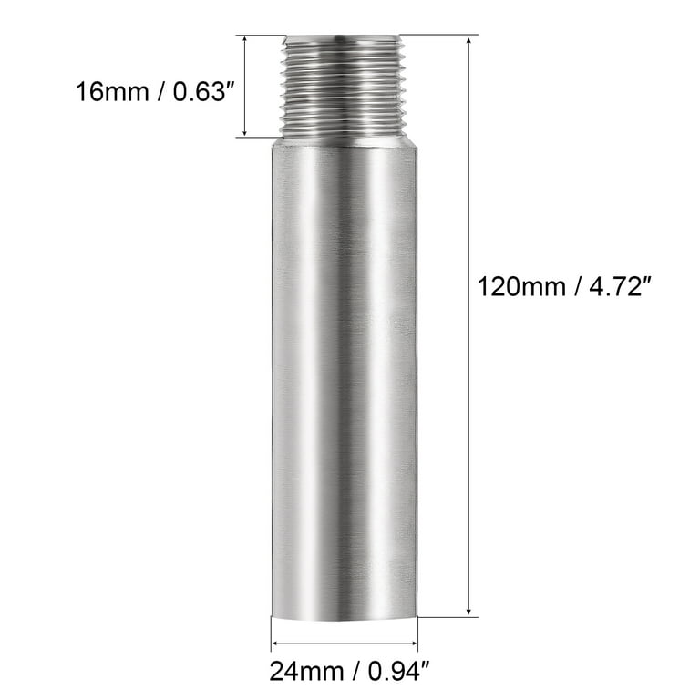 Uxcell Shower Head Extension Arm Stainless Steel Male to