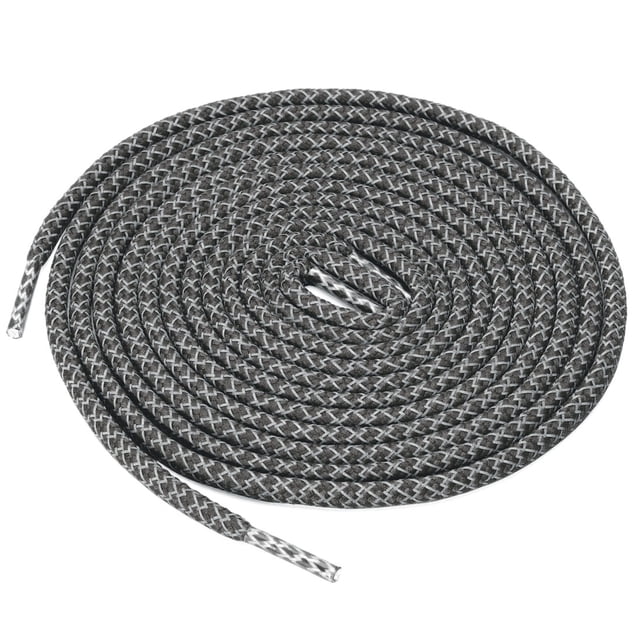 2 Pares De Cordonas Cintilla Agujetas Reflejantes Elásticas En Forma Redonda Para Zapatos Atléticos Para Zapatillas Gris Oscuro 140cm/55