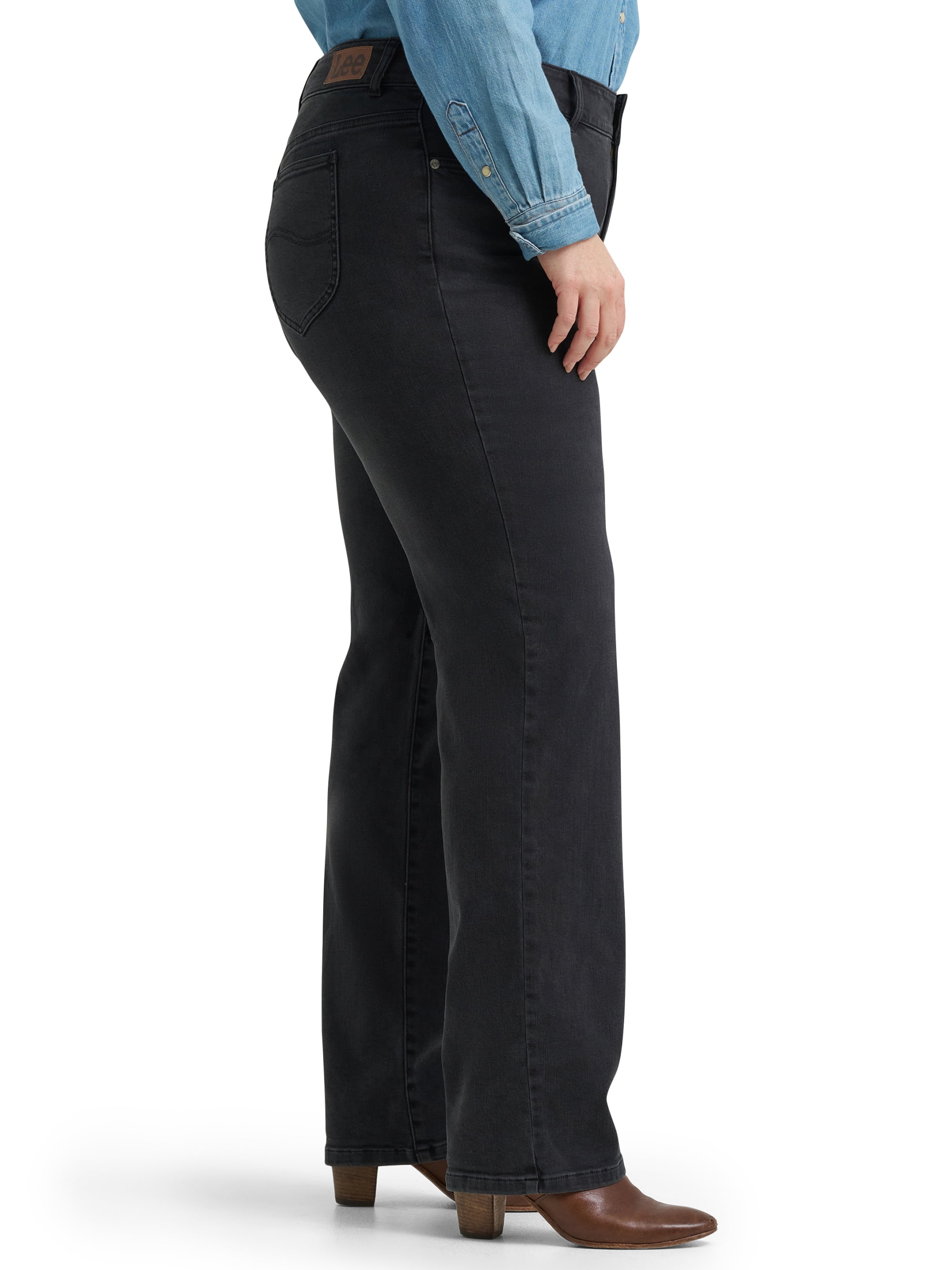 Lee® Women's and Plus Mid Rise Straight Leg Core Denim Jeans