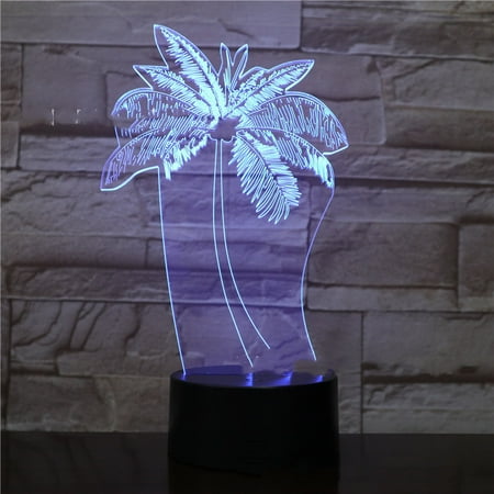 

Toyella Touch Remote Control Bedroom Bedside 3d Night Light Plant 10 Two color