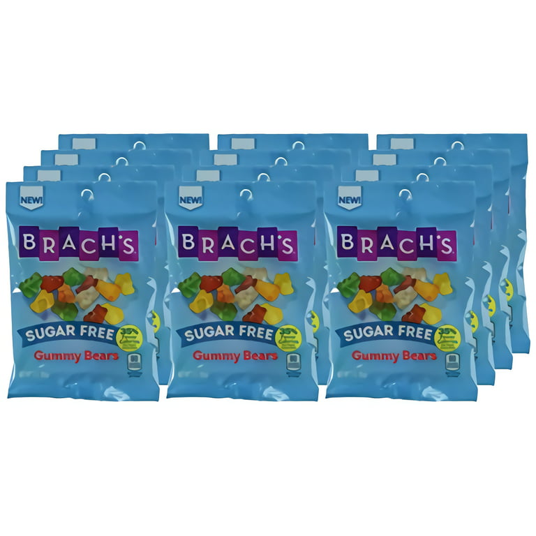 (Price/Case)Brachs Sugar Free Gummy Bears, 3 Ounces, 12 per case