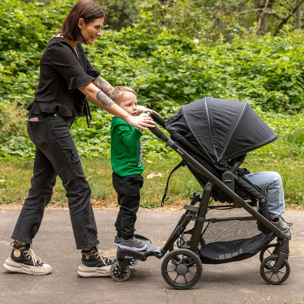 Diono Hop n Roll Universal Stroller Board Compatible with most strollers wagons and travel systems Black Walmart