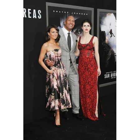 Carla Gugino Dwayne Johnson Alexandra Daddario At Arrivals For San Andreas Premiere Tcl Chinese 6 Theatres Los Angeles Ca May 26 2015 Photo By Elizabeth GoodenoughEverett Collection (Alexandra Daddario Best Photos)