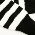 thumbnail image 7 of D-GROEE 1 Pair Women Girl Flared Leg Warmers Striped Knit Socks Over Knee Wide Leg Warm Knitted Pile Socks, 7 of 7