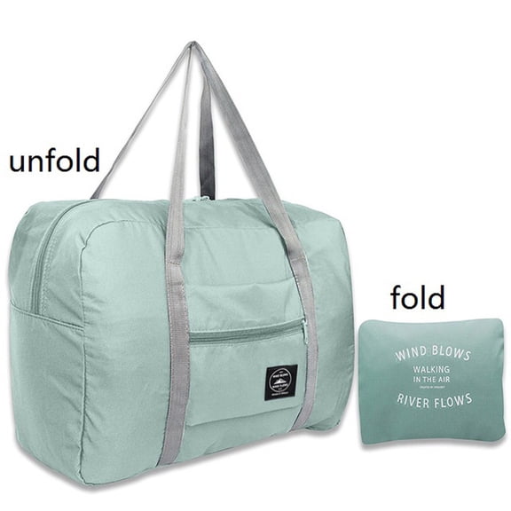 For Personal Item Bag Foldable Travel Duffel Bag Tote Carry on Luggage Duffle Overnight for Women and Men Large Capacity Fashion Travel Bag,Light blue