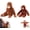 18cm/7.09in, variant on Gori-lla Plush, Punch Monkey Plush, Large Orangutan Teddy Soft Toy, Monkey Stuffed Animal Doll, Washable & Safe for Birthday Party Decor