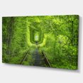 thumbnail image 2 of Forêt Autour du Rail Tunnel d'Allée - Impression sur Toile de Paysage, 2 of 3