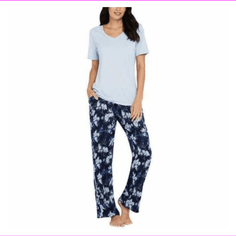 Splendid Womens Pajamas Lounge Set XL/Blue Floral