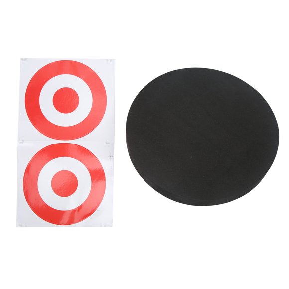 EVA Foam Archery Target, High Density Foam Lightweight Round Moving Arrows Target for Indoor Black,White