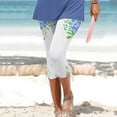 thumbnail image 2 of Clearance under $5 JINMGG Summer Fall Womens Plus Size Clearance $5 Women's Summer Casual Drawstring Printed Cropped Pants, 2 of 6