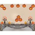 thumbnail image 2 of Toarti Juego De 10 Pegatinas Creativas De Calabaza Para Decoración Del Hogar, Decoración De Fiesta De Halloween, Decoración De Pared, Decoración De Fiesta De Acción De Gracias, Color Naranja, 2 of 5