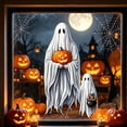 thumbnail image 4 of Ghost Window Clings, No Glue Electrostatic White Scary Stickers for Glass Windows, Reusable Halloween Decor for Home, 4 of 6