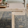 thumbnail image 5 of Rustic Industrial Coffee Table with Double-Tier Storage Shelf - Antique Natural, 5 of 10